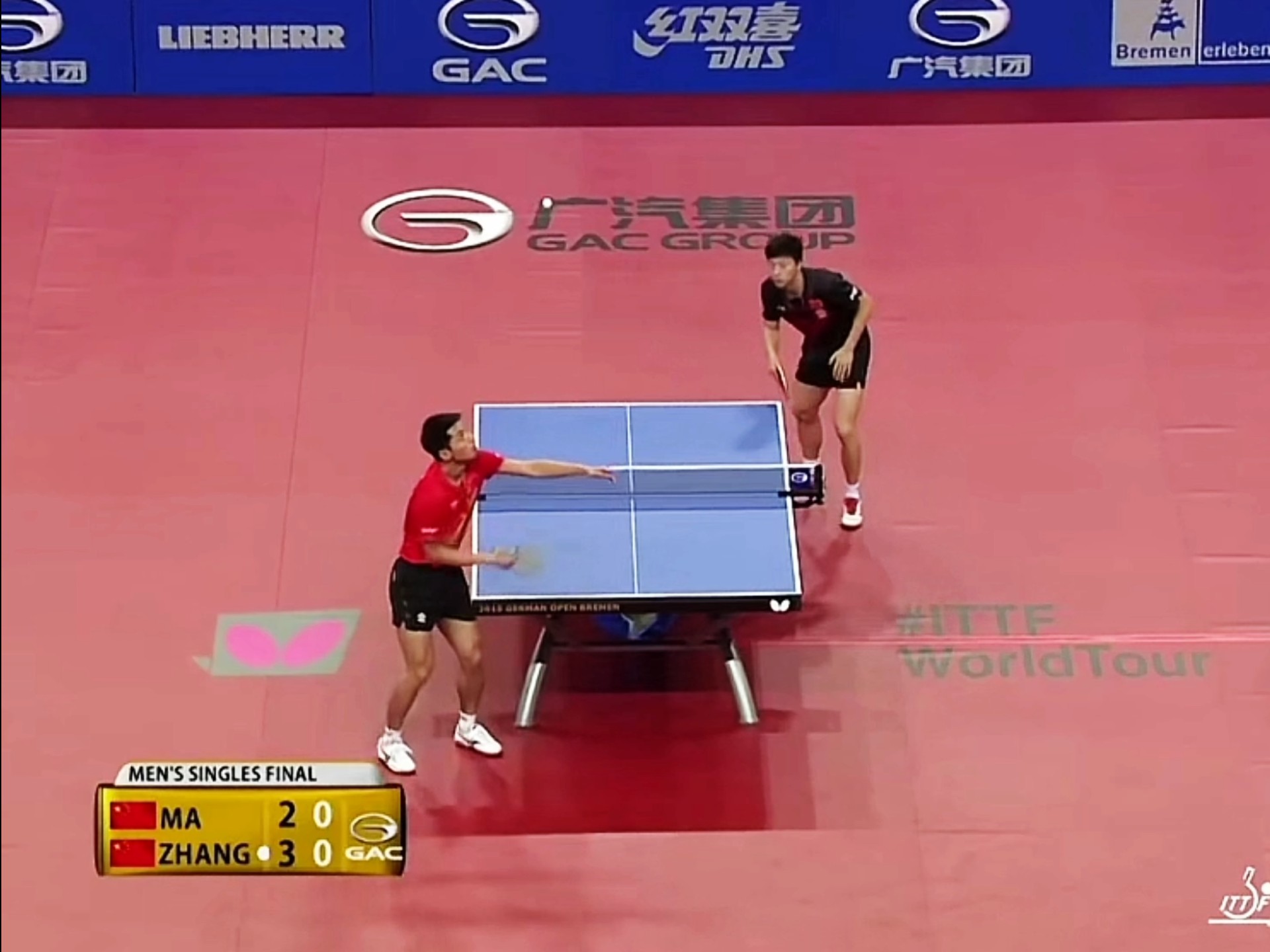 关于比利时乒乓球队险胜法国乒乓球队，张继科完成帽子戏法的信息